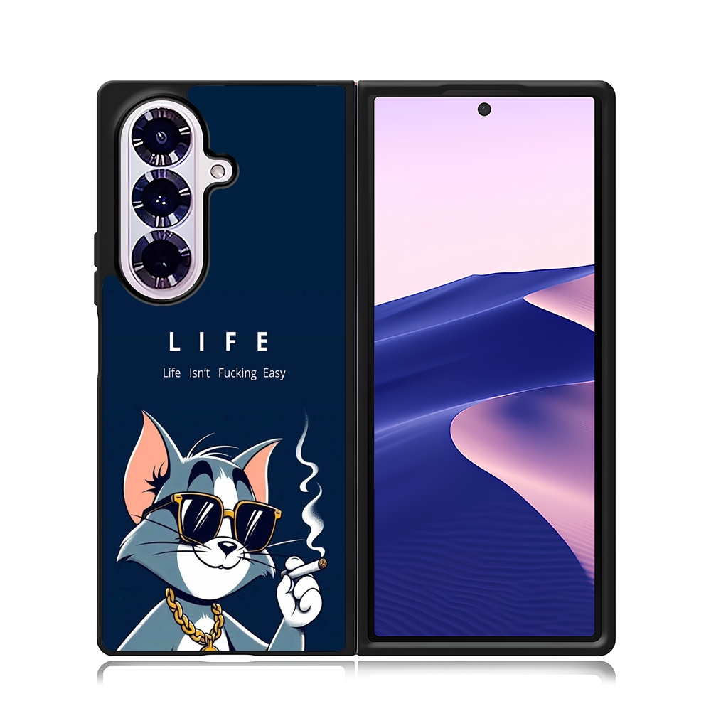 Phone Case Samsung Z Flip Fold 7 6 5 4 3 Phone Custom TOM Thomas Life Easy