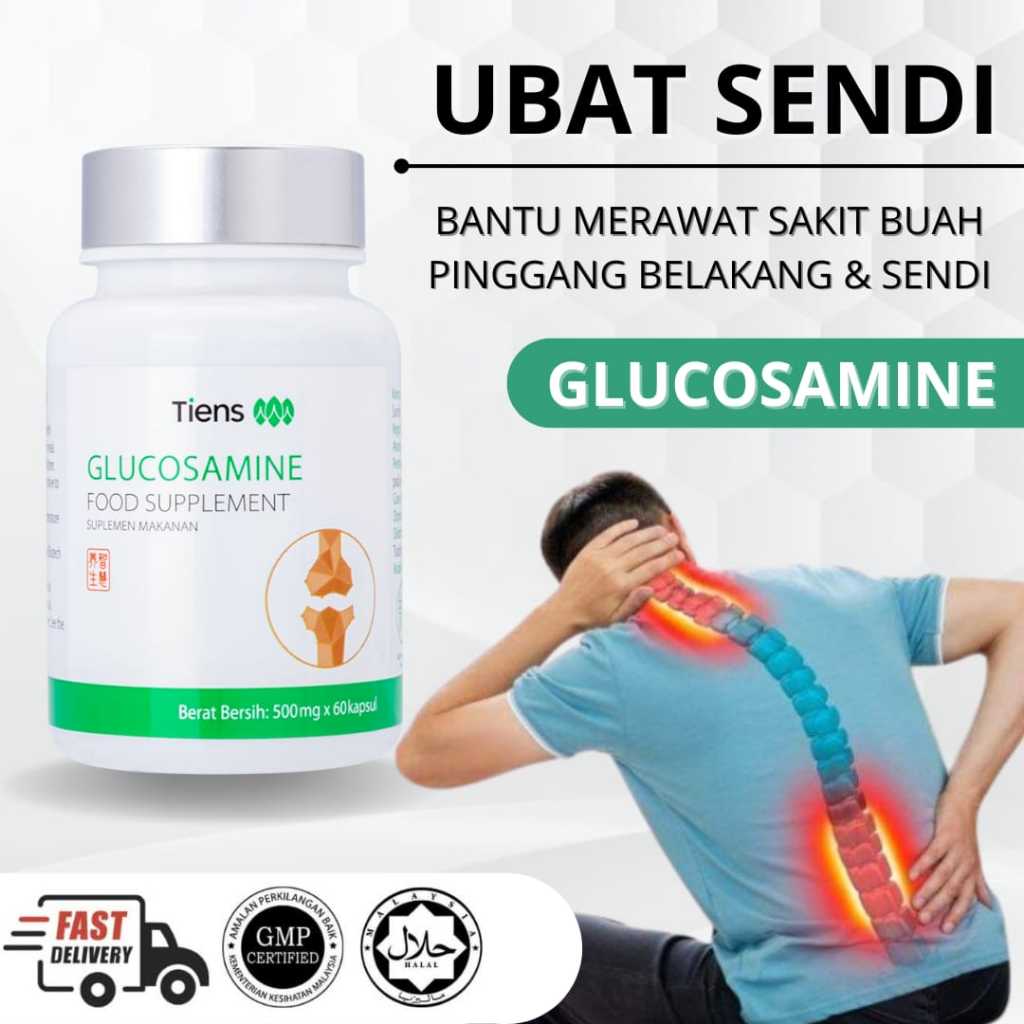Glucosamine Tiens Tulang Lutut Dewasa 60 Kapsul || Glucosamine Tiens Original 60 Kapsul Herbal