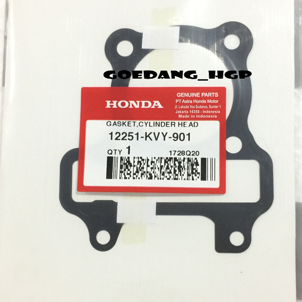 Gasket Cylinder Paking Head BEAT Karbu SCOOPY Karbu SPACY Karbu ORI AHM 12251KVY901