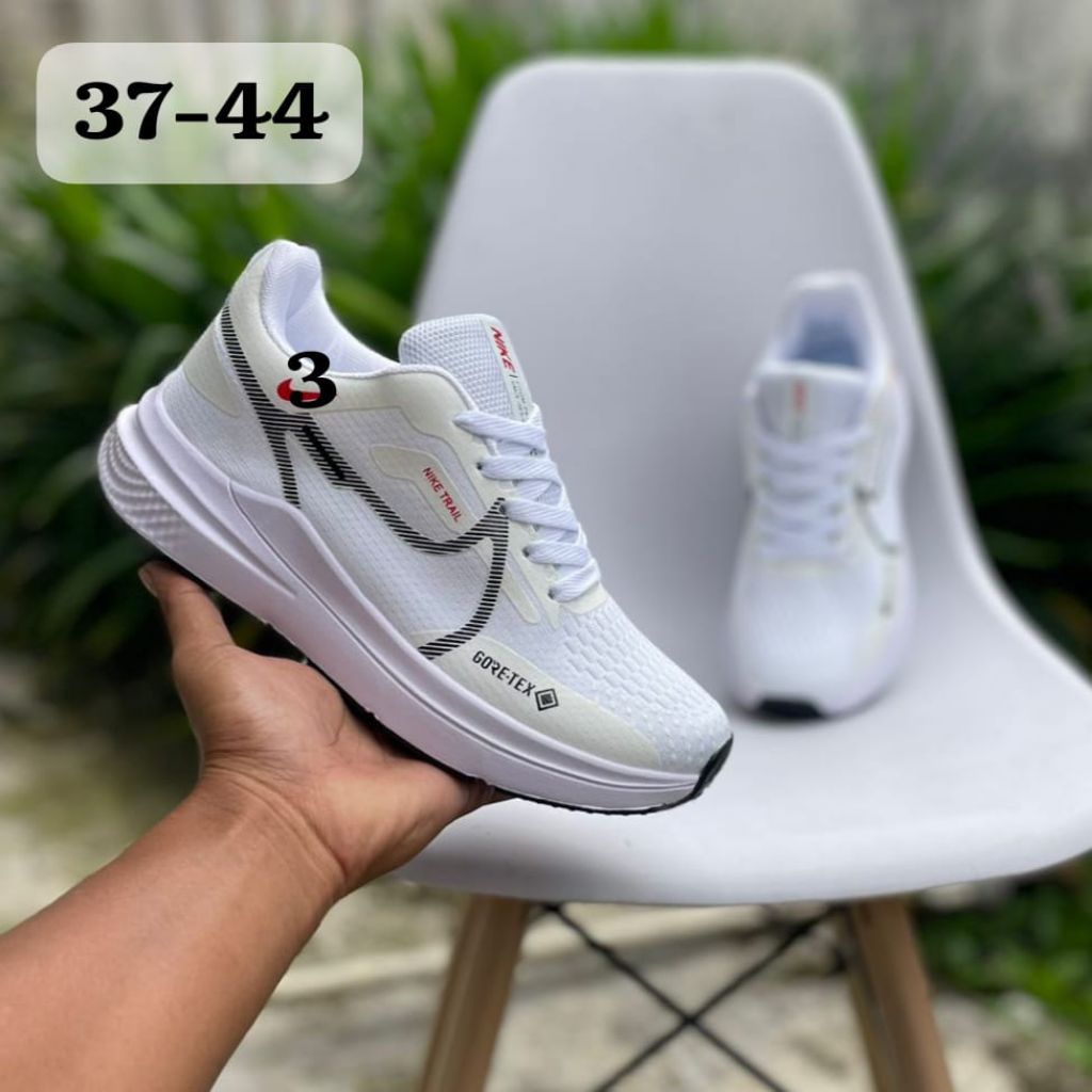 Sepatu Pria Putih Hitam Goretex Sepatu Runing Cowo 39-44