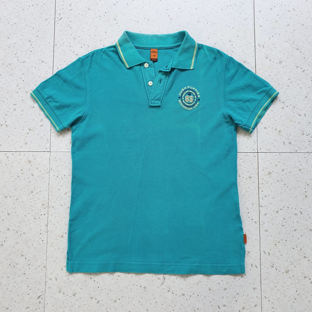 Baju Kaos Polo Hush Puppies / Size S - LD 48 cm / Bekas - Second - Preloved