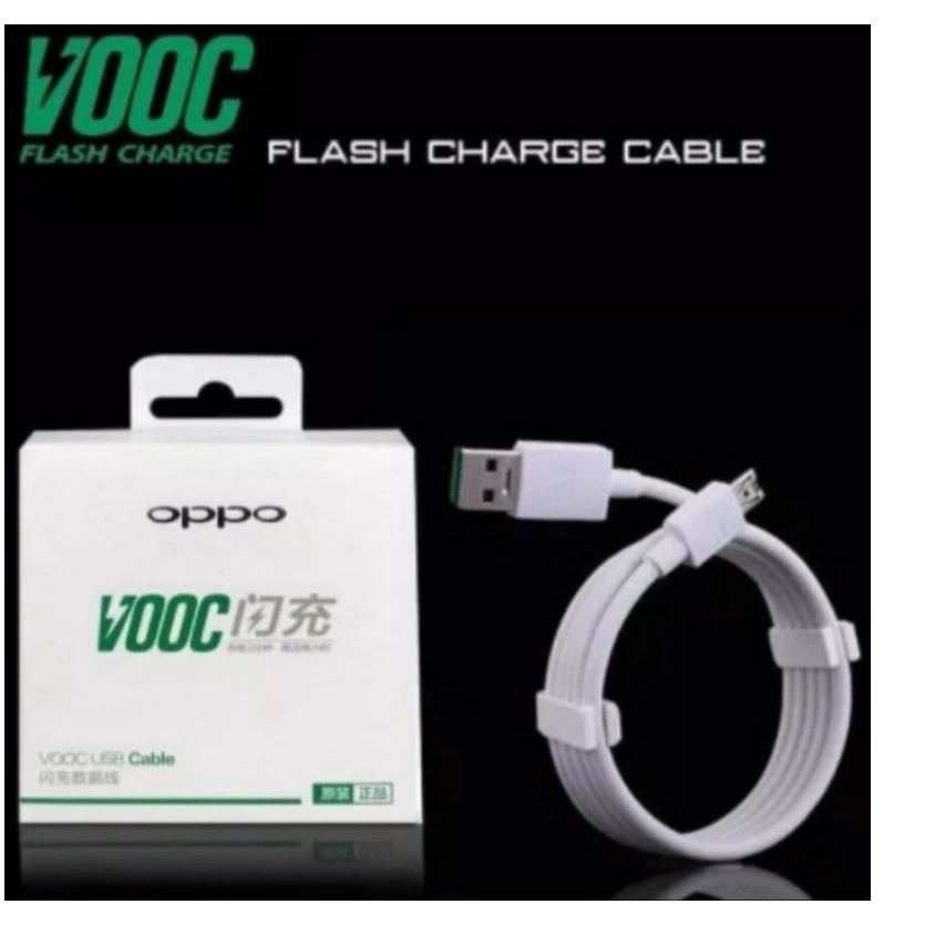 KABEL DATA CASAN CAS OPPO VOOC MICRO & TYPE C ORIGINAL