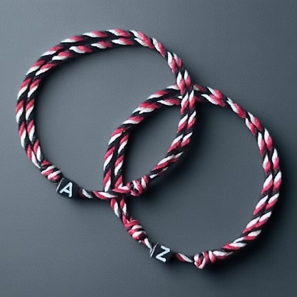 GELANG TRIDATU INITIAL NAMA COUPLE ANAK DEWASA INISIAL HURUF MURAH