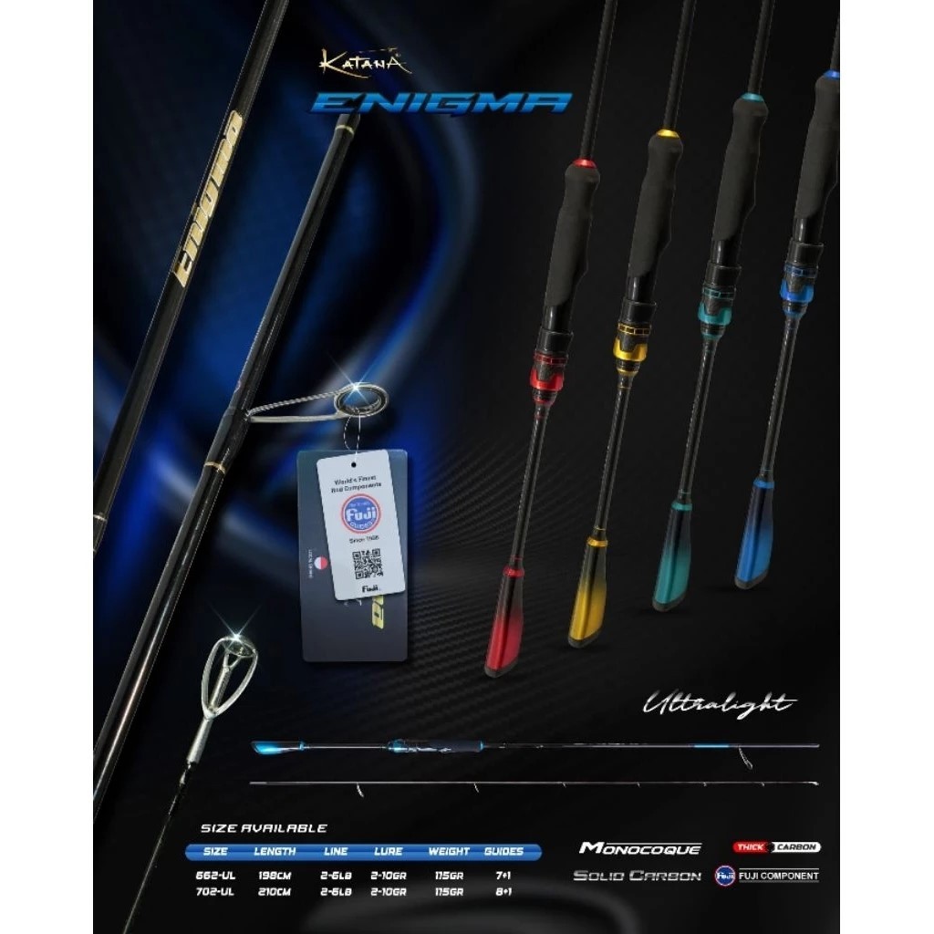 Joran Katana ENIGMA Solid Carbon Ring Fuji 662 702 Ultralight