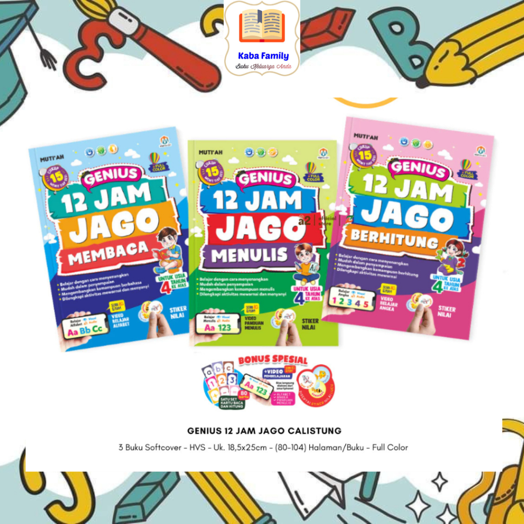 [Kaba Family] Genius 12 Jam Jago Calistung Membaca Menulis Berhitung