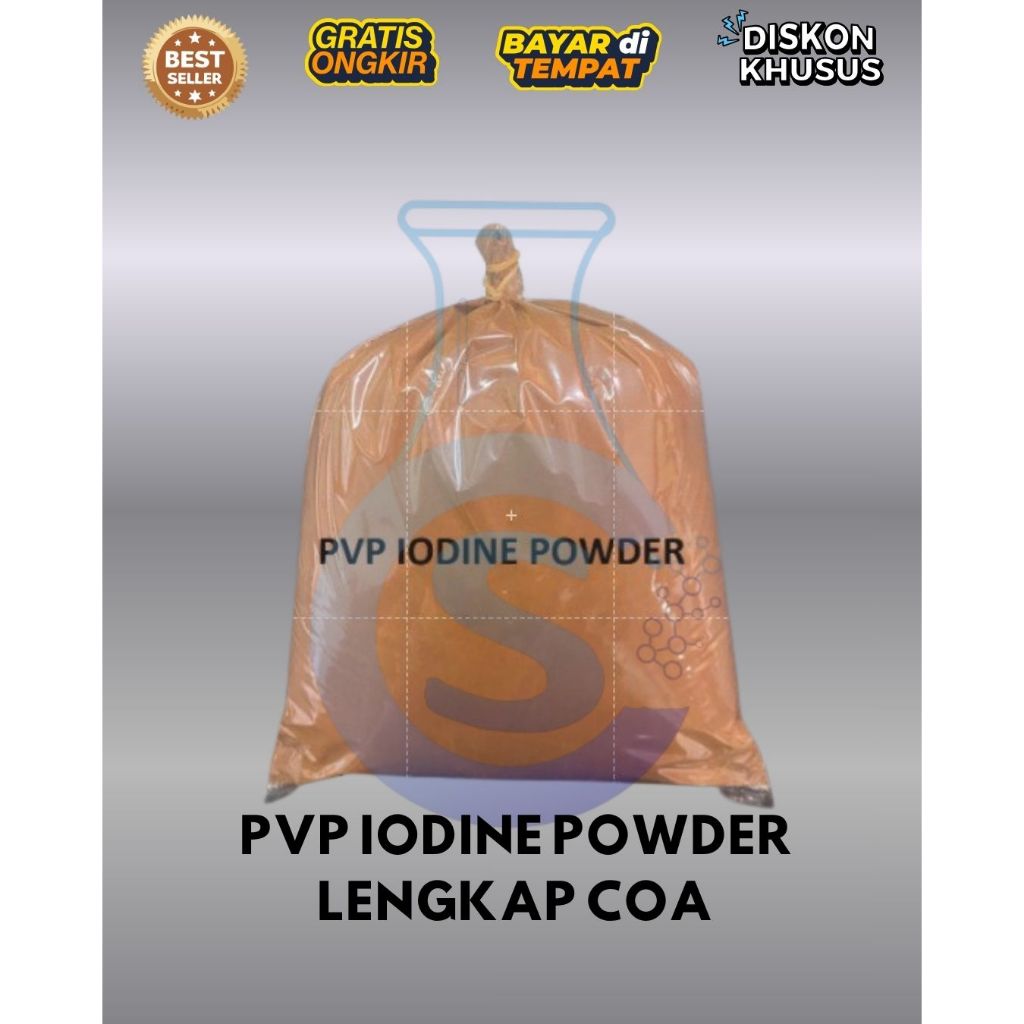 pvp iodine powder / povidone iodine powder - 250 gram