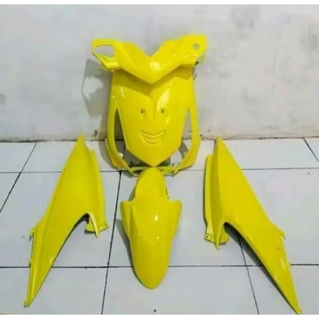 cover body halus fulset 1set motor Honda beat karbu warna kuning full