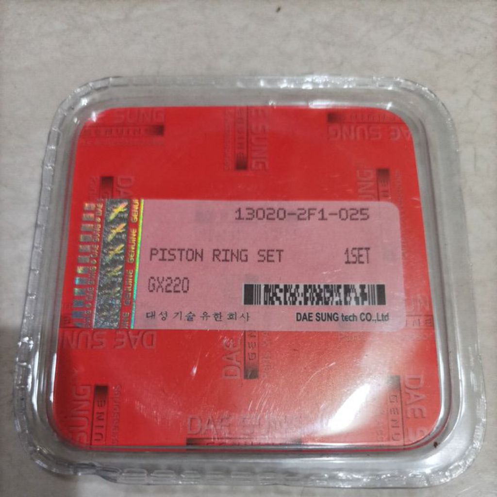 GX220 RING PISTON/RING SEHER STANDARD DAESUNG