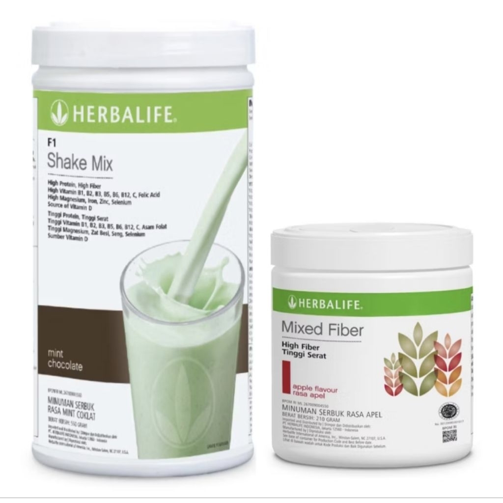 [LEPAS LABEL] PROMO PAKET HERBALIFE SUSU SHAKE + MIX FIBER HERBALIFE ORIGINAL