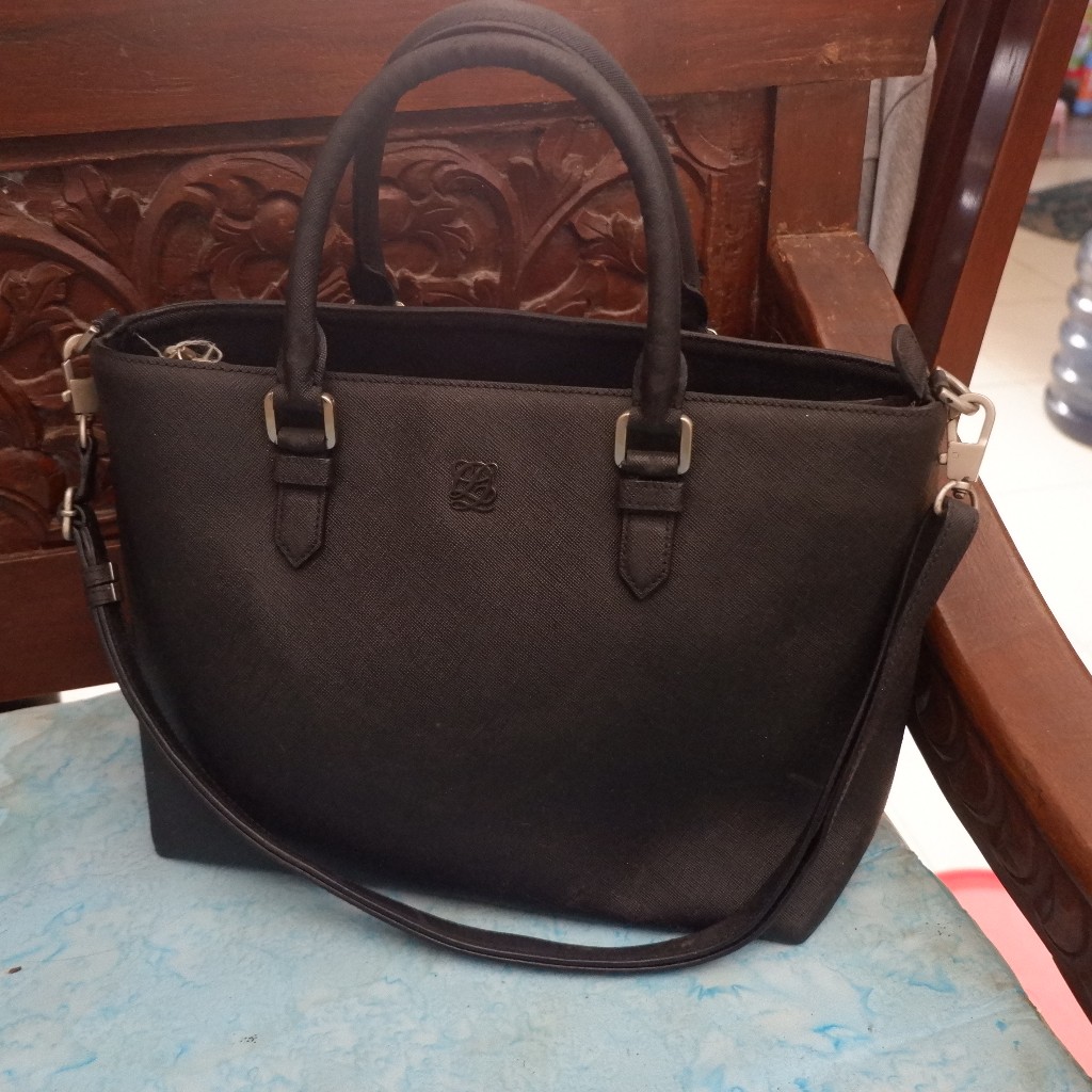 Sling Bag Tote Bag Tas Kerja PL Merk Louis Quartoze LQ Kulit Asli