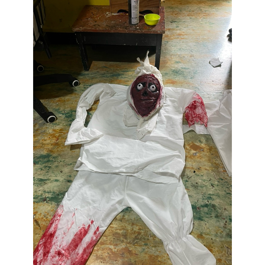 kostum pocong viral Indramayu