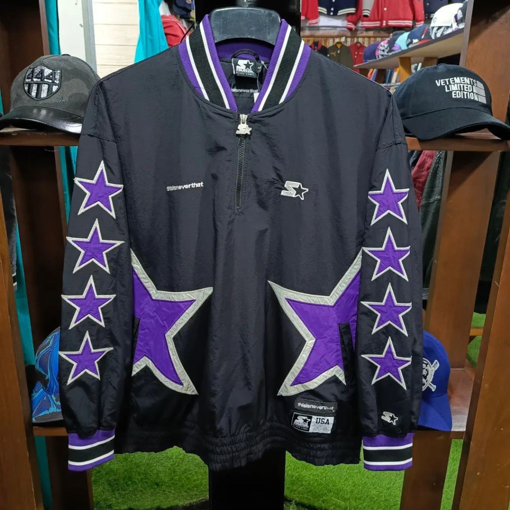 jaket windbreaker STARTER x THISISNEVERTHAT semi varsity size XL casual bagus ORIGINAL
