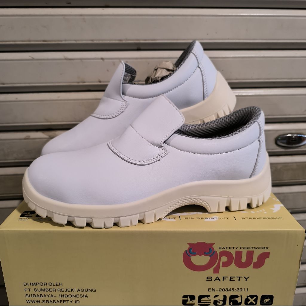 SEPATU SAFETY WAHITE DARI OPUS - OPUS WHITE - SAFETY OPUS WHITE - SAFETY SHOES