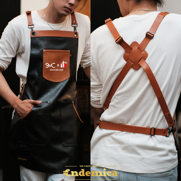 apron barista celemek barbershop celemek waiter celemek cukur rambut apron barber celemek kopi premi
