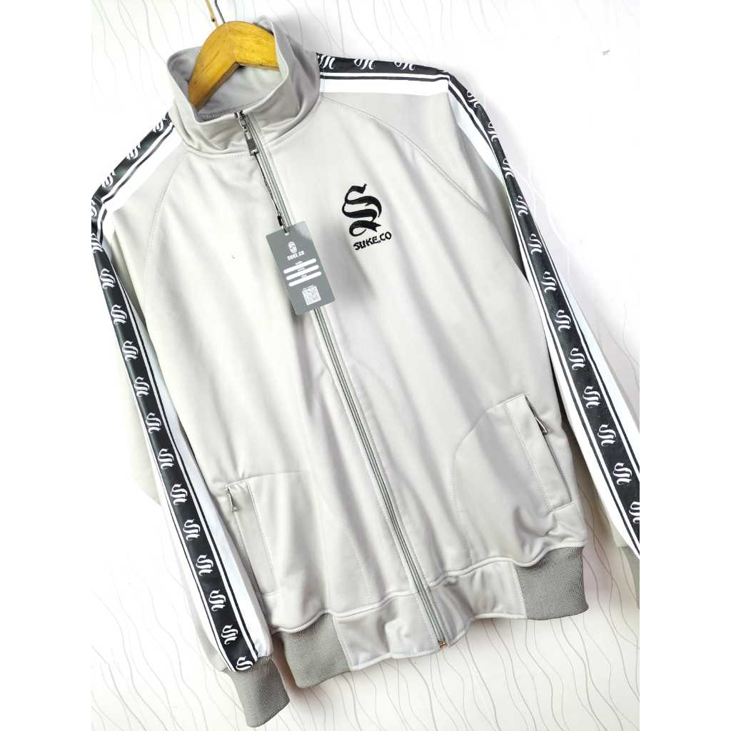 Jacket Training Tracktop Pria Dewasa | Baju Hangat Motif Sablon Bordir Original | Tracktop Jacket Sp