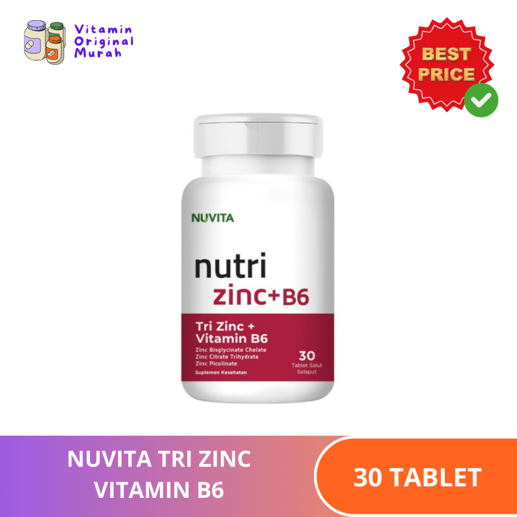 Nuvita Tri Zinc + Vitamin B6 (30)
