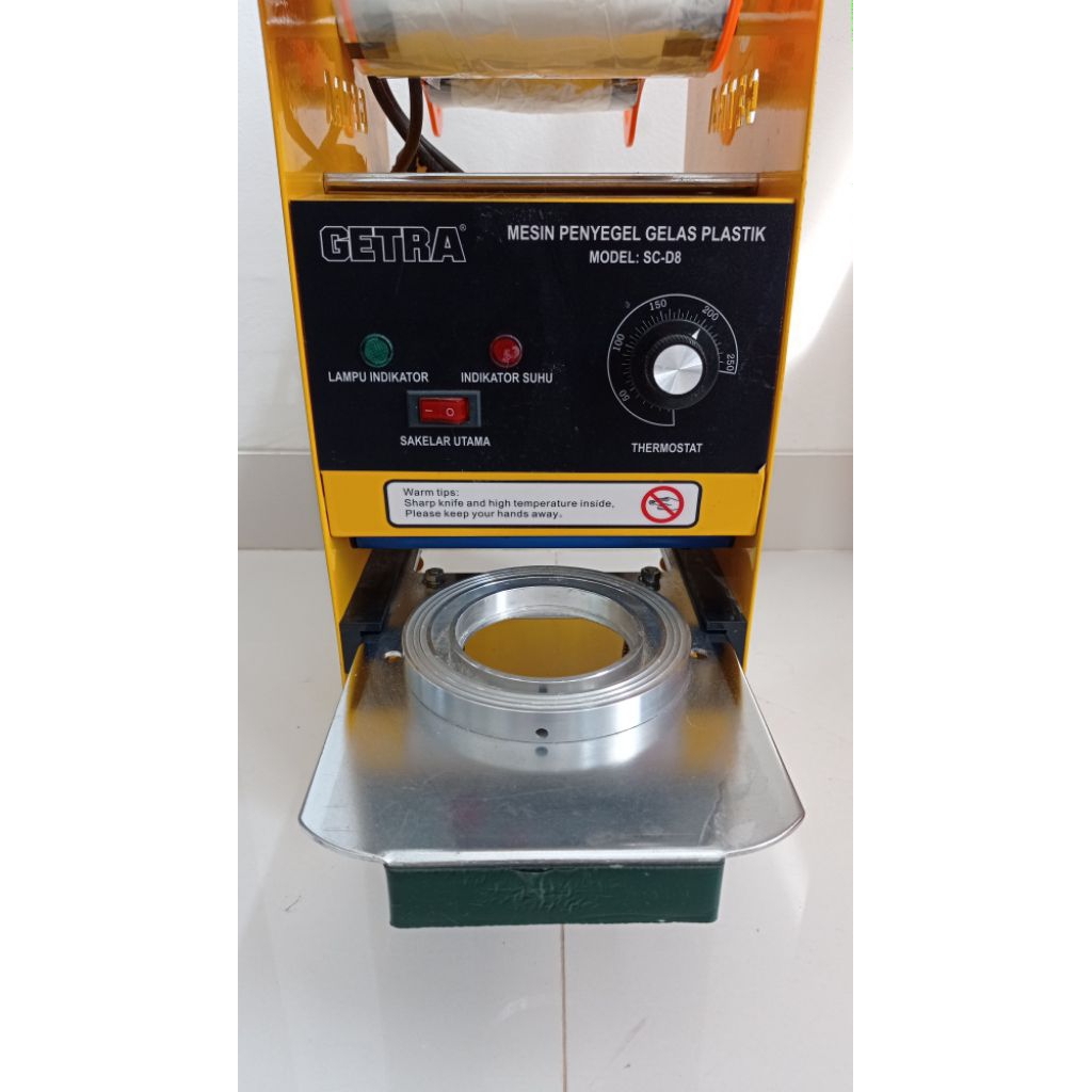 Getra Manual Cup Sealer SC-D8 (Sealer Cup Gelas Manual) Bonus Roll Sealer Baru