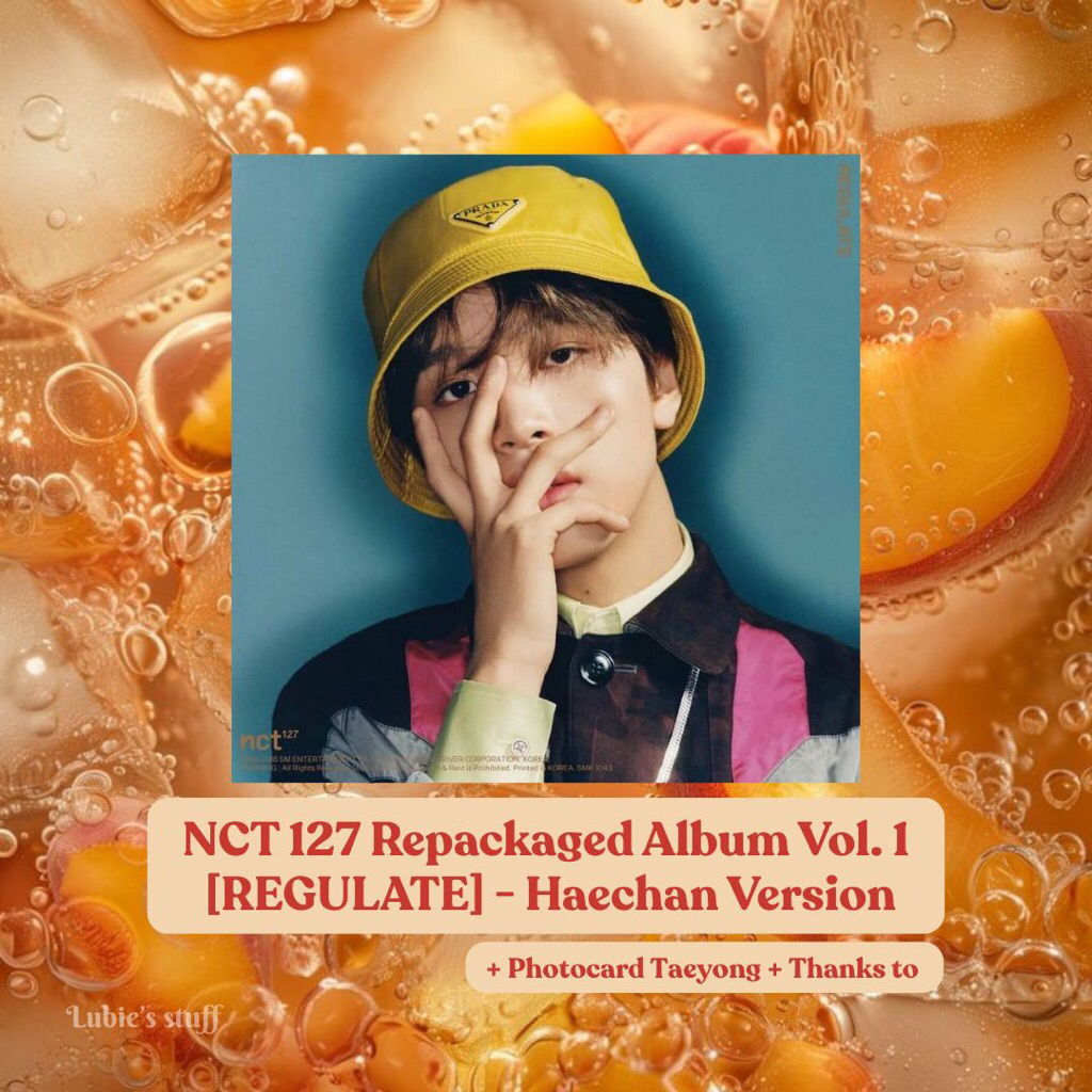 [READY STOCK] Album NCT 127 Repackaged Album Vol. 1 [REGULATE] - Haechan Version Photocard Taeyong R