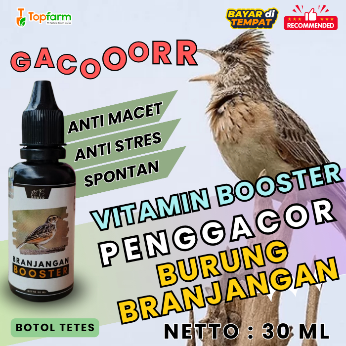 Vitamin Burung Branjangan/ Vitamin Penggacor Burung Branjangan/ Vitamin Booster Burung Branjangan/ B