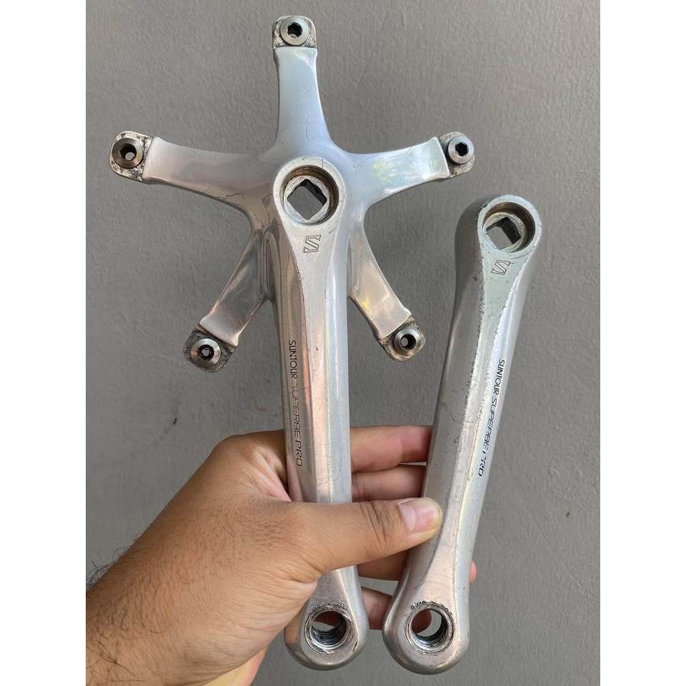 Crank arm Suntour Superbe Pro NJS 165 mm BCD 144