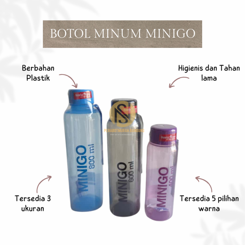 Botol minum minigo/Botol minum olahraga/Minigo bottle/tempat minum lionstar minigo