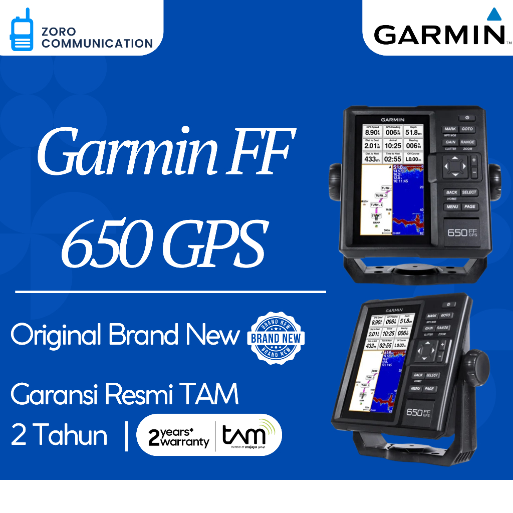 Garmin FF 650 GPS Unit Only – Garmin Fishfinder 650 GPS Marine Original Garansi Resmi TAM 2 Tahun