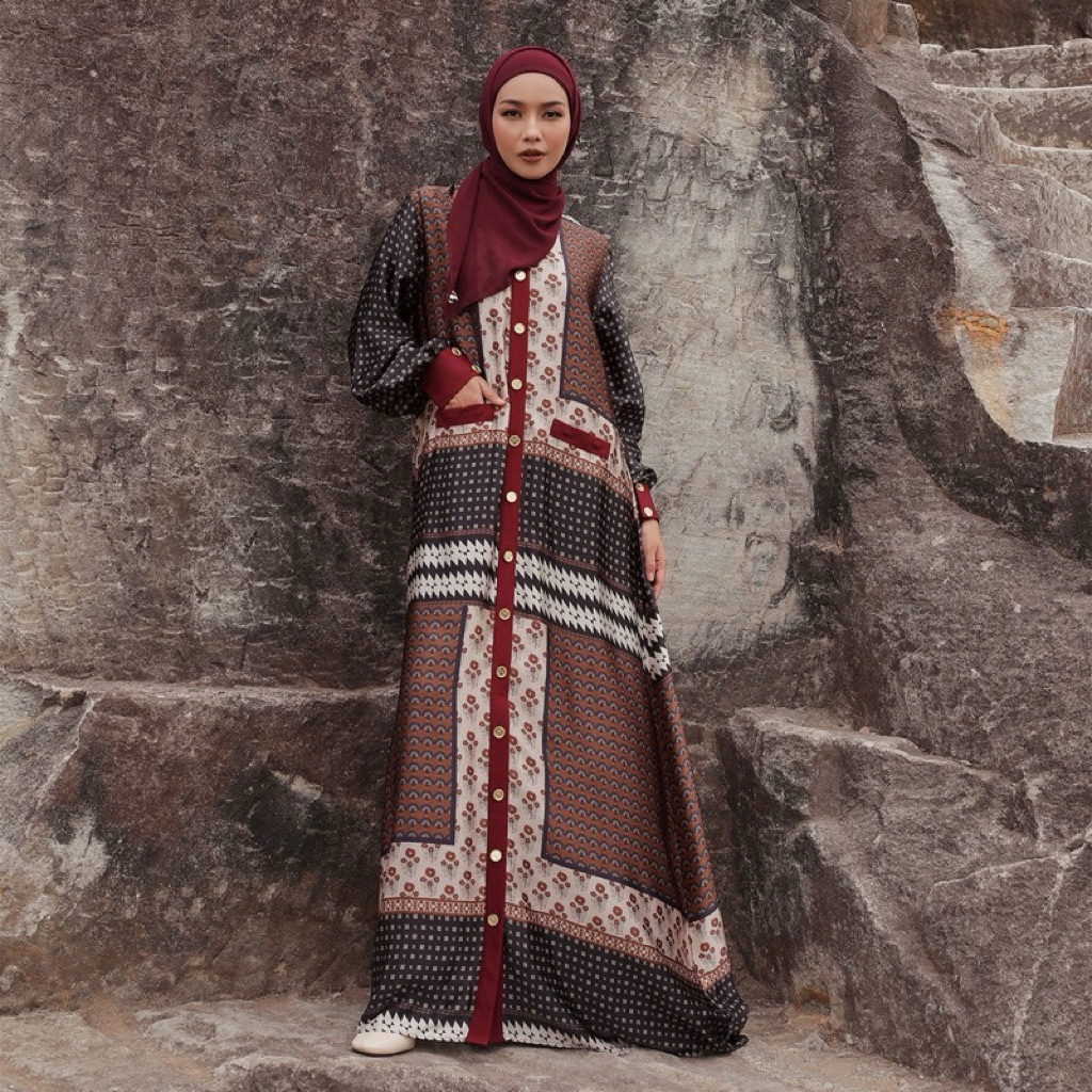 preloved EMPIRE RAYYANA dress Zaskia Sungkar gamis Original