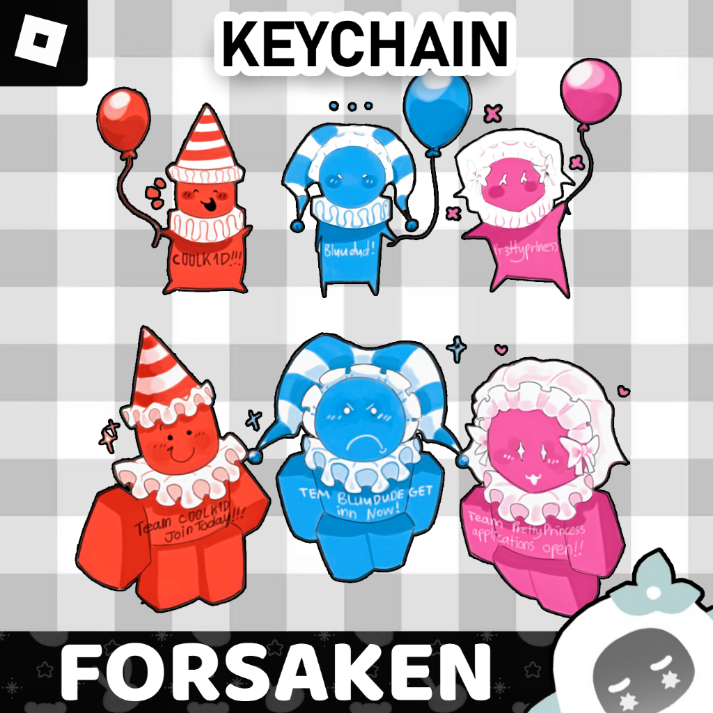 Ganci / Gantungan Kunci Akrilik FORSAKEN C00LKIDD PARTY SKINS