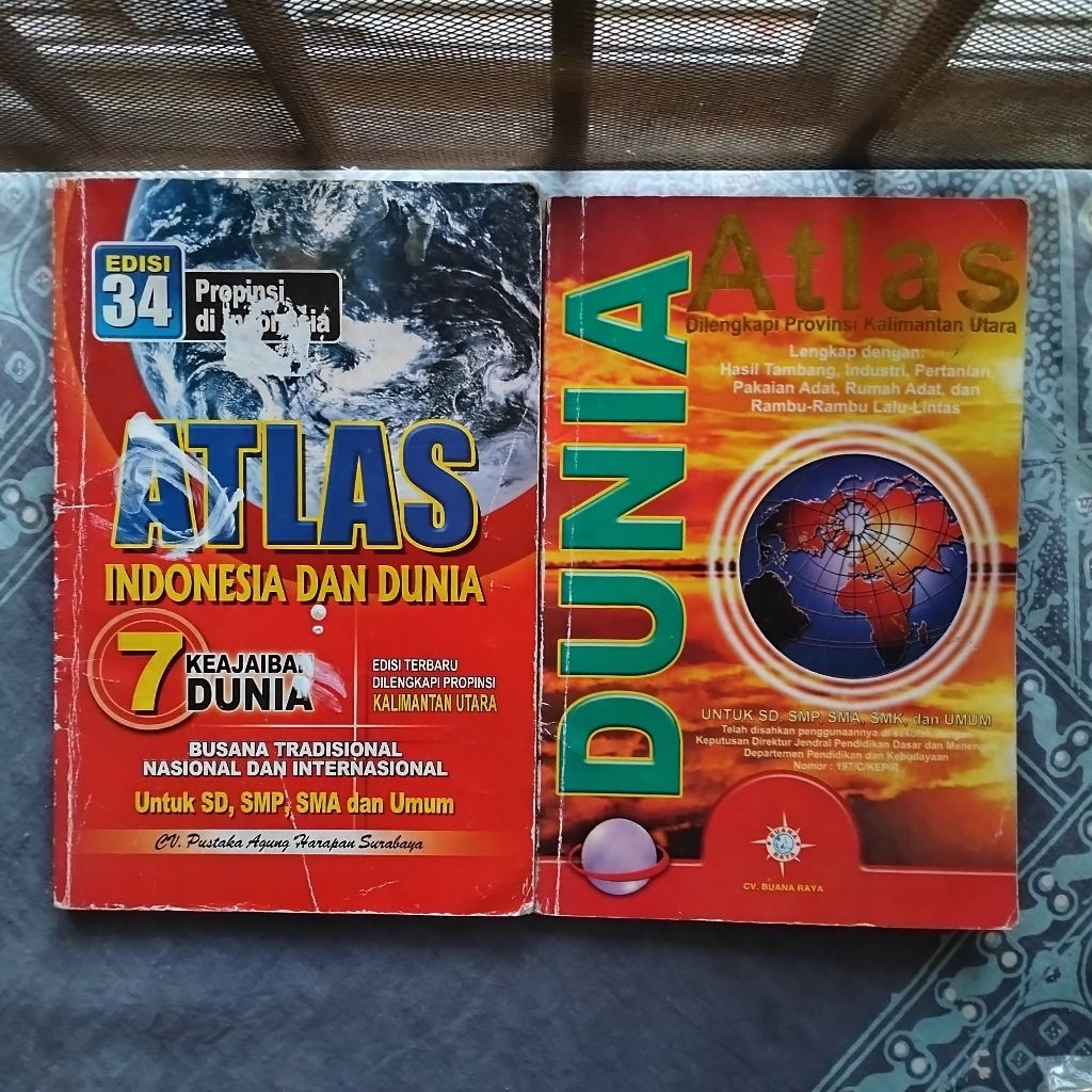 Buku Bekas Atlas Indonesia dan Dunia