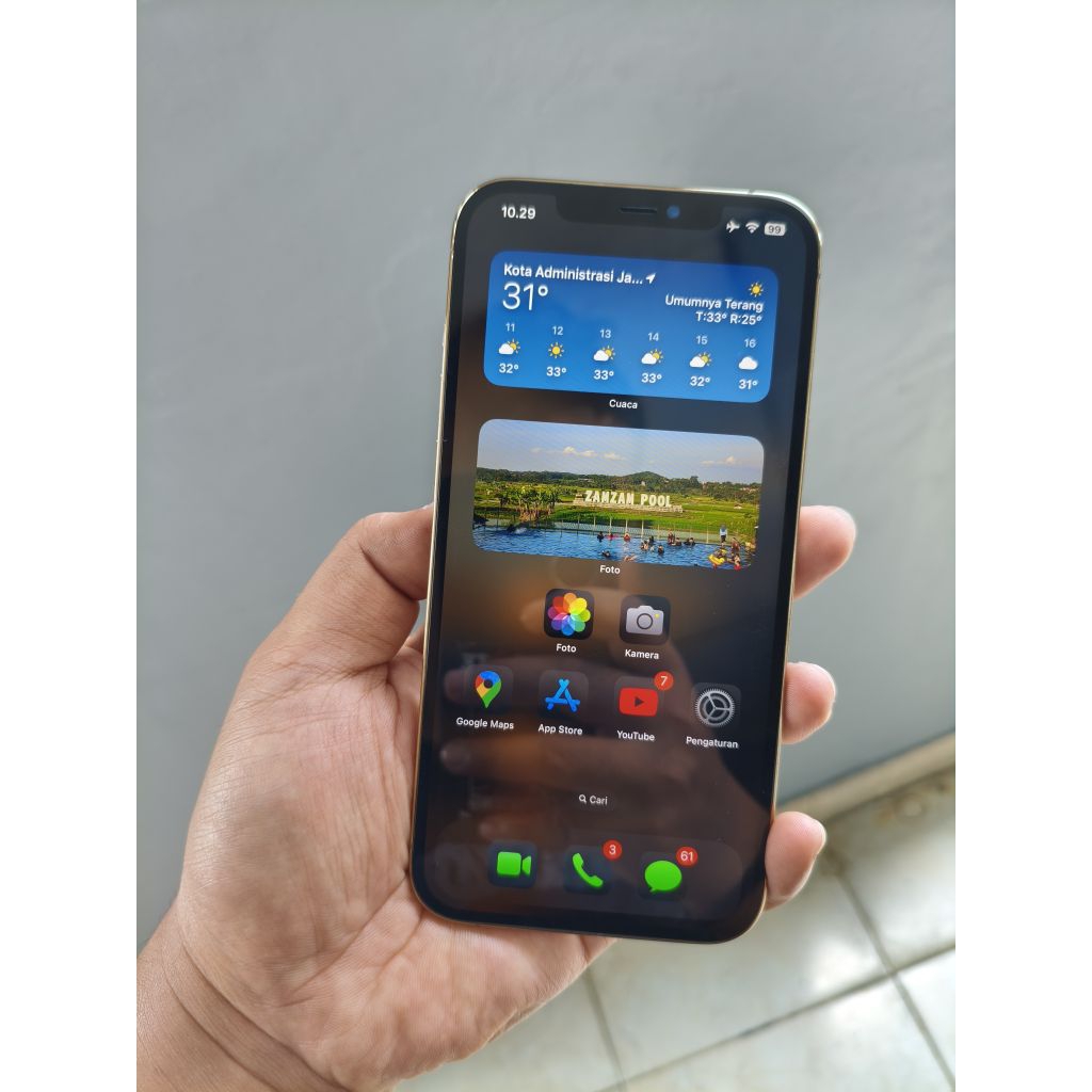 Iphone 12 Pro Max Second 256 GB Fullset mulus pemakaian pribadi