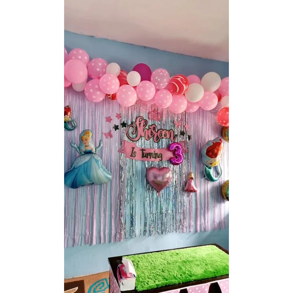 PartyplannerkuuTulisan Nama Cutting Kertas Jasmine 2 Warna – Harga per Huruf | Dekorasi Pesta Anak