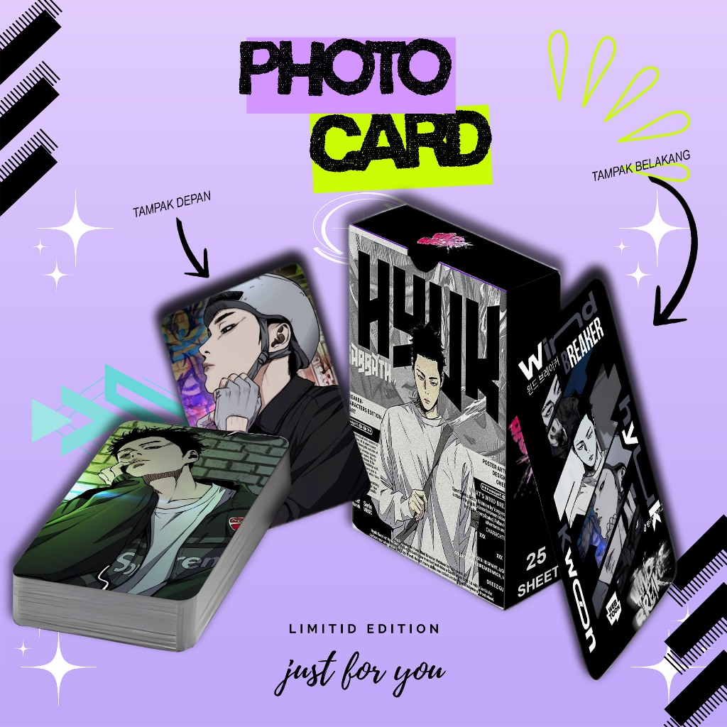 PHOTOCARD SET KWON HYUK MANHWA WINDBREAKER PREMIUM 25 SHEET FREE BOX
