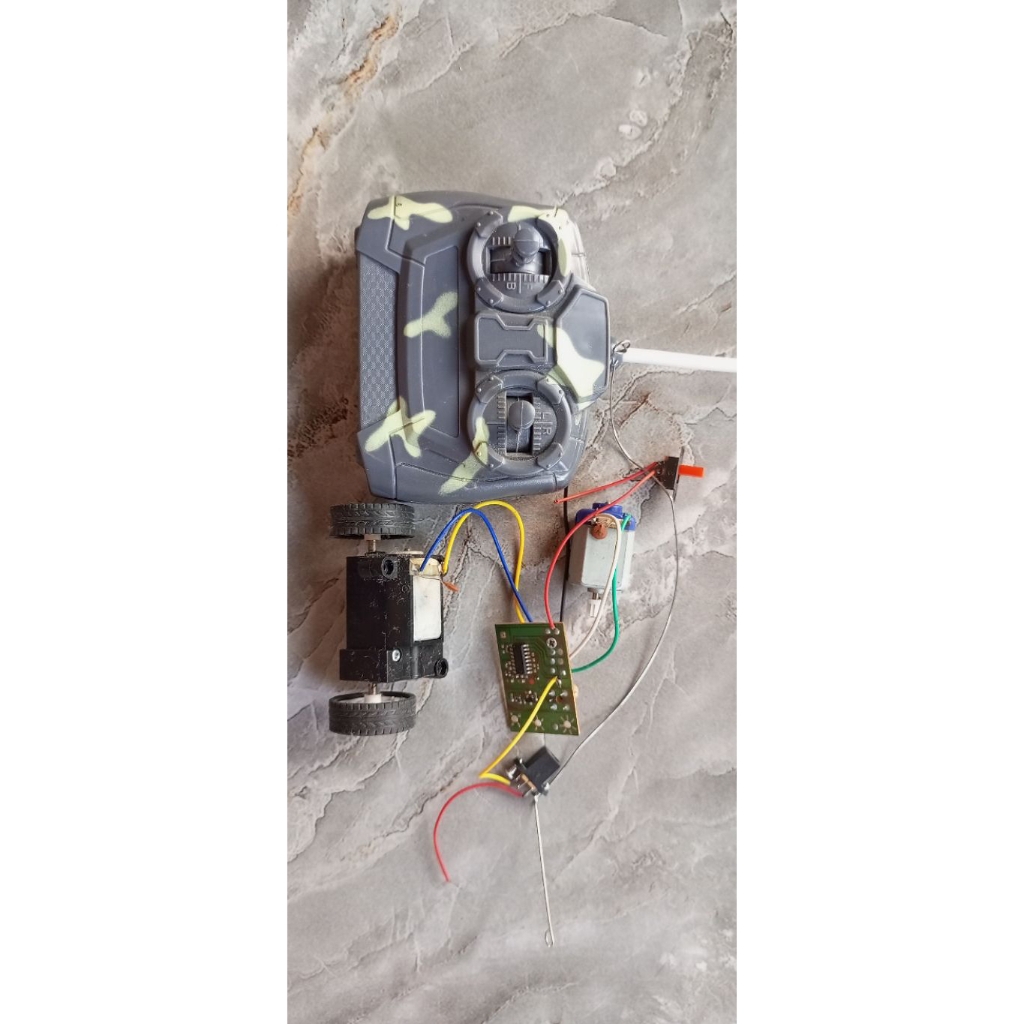 PCB plus remot frekuensi 27mhz