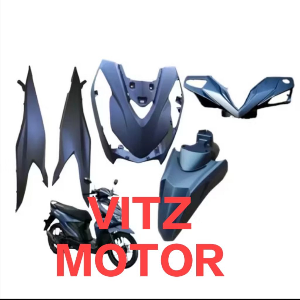 cover body halus Honda beat deluxe 2020 2021 2022 2023 warna blue matt doff