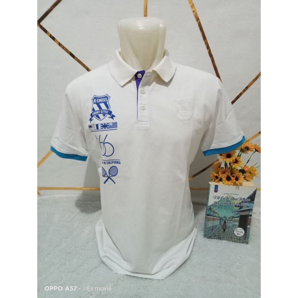 Kaos kerah polo K-Swiss
