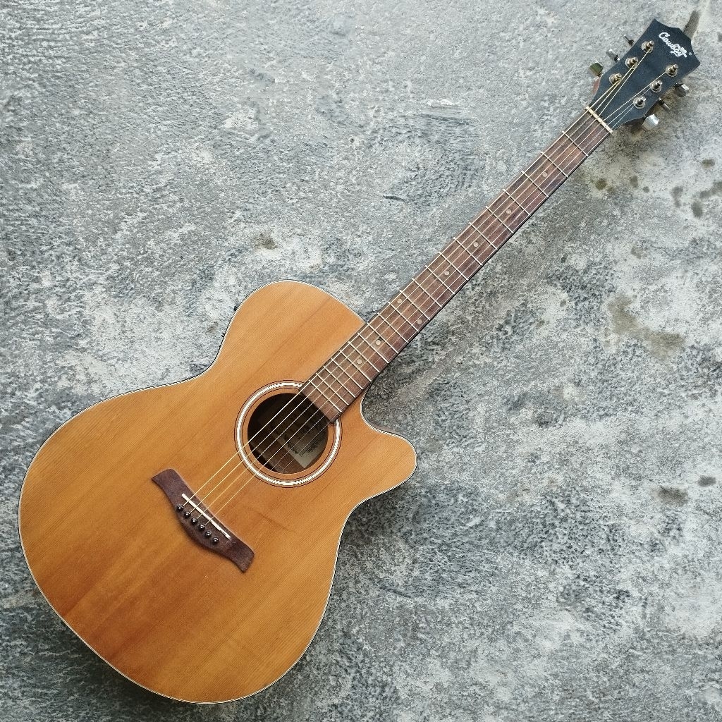 GITAR AKUSTIK ELEKTRIK ORIGINAL COWBOY GWC-235 NA SECOND SEPERTI BARU MURAH