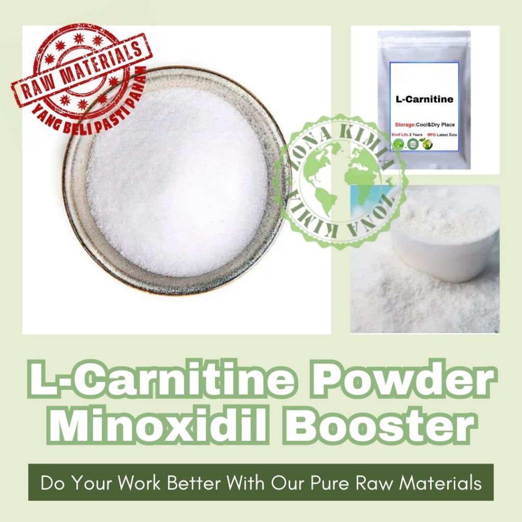 L Carnitine Powder 15 gram Booster Minoxidil Penumbuh Jenggot Rambut Premium