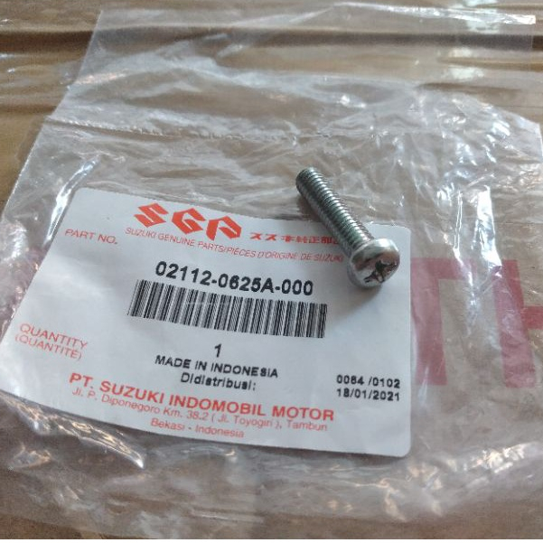 BAUT DUDUKAN SPUL SUZUKI SATRIA 2 TAK HIU LUMBA ORIGINAL SGP 02122-0625A-000