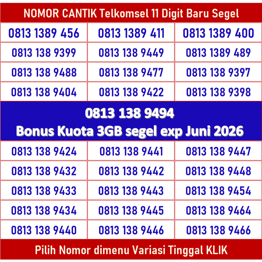 Kartu Perdana Simpati Nomor Unik 11 | Digit Support | Jaringan 4G 5G ( M2 )