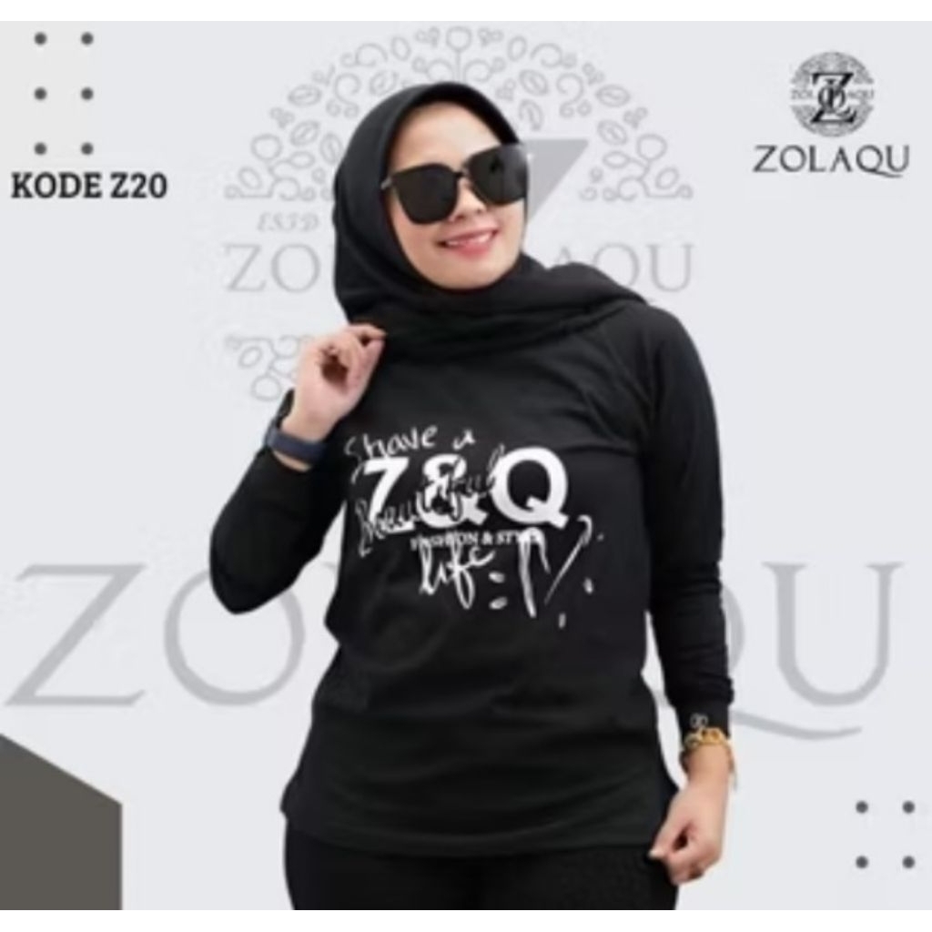 Kaos Zolaqu Original/Kaos Wanita Zolaqu Original Lengan Panjang