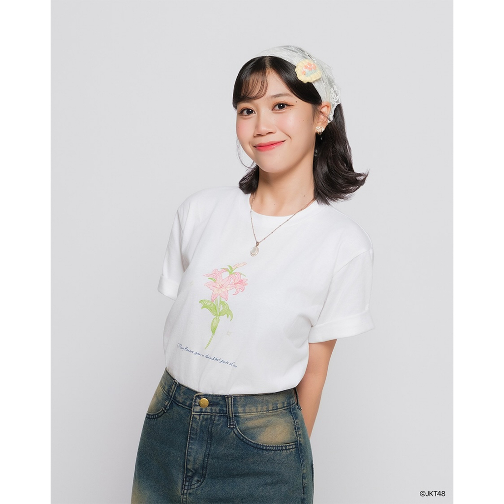 Kaos JKT48 Birthday T-Shirt Lulu Salsabila 2025 - Putih