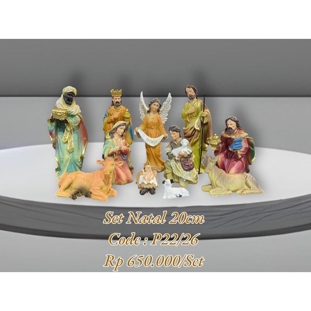 Patung Gua Natal 20cm