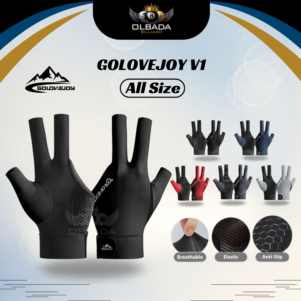 Sarung Tangan Billiard Golovejoy Anti Slip Breathable