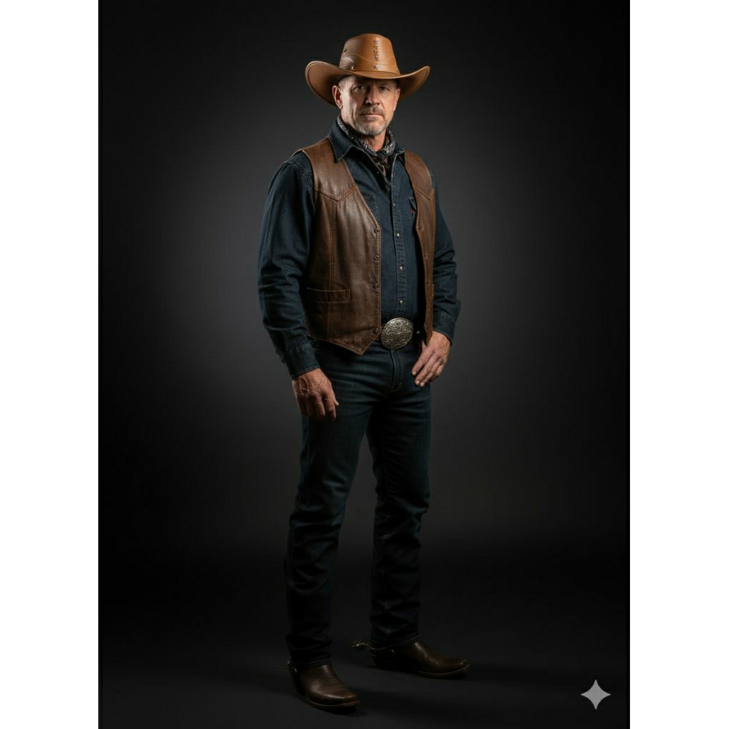 topi Koboy/topi Koboy Amerika laken dewasa/topi Koboy kulit asli