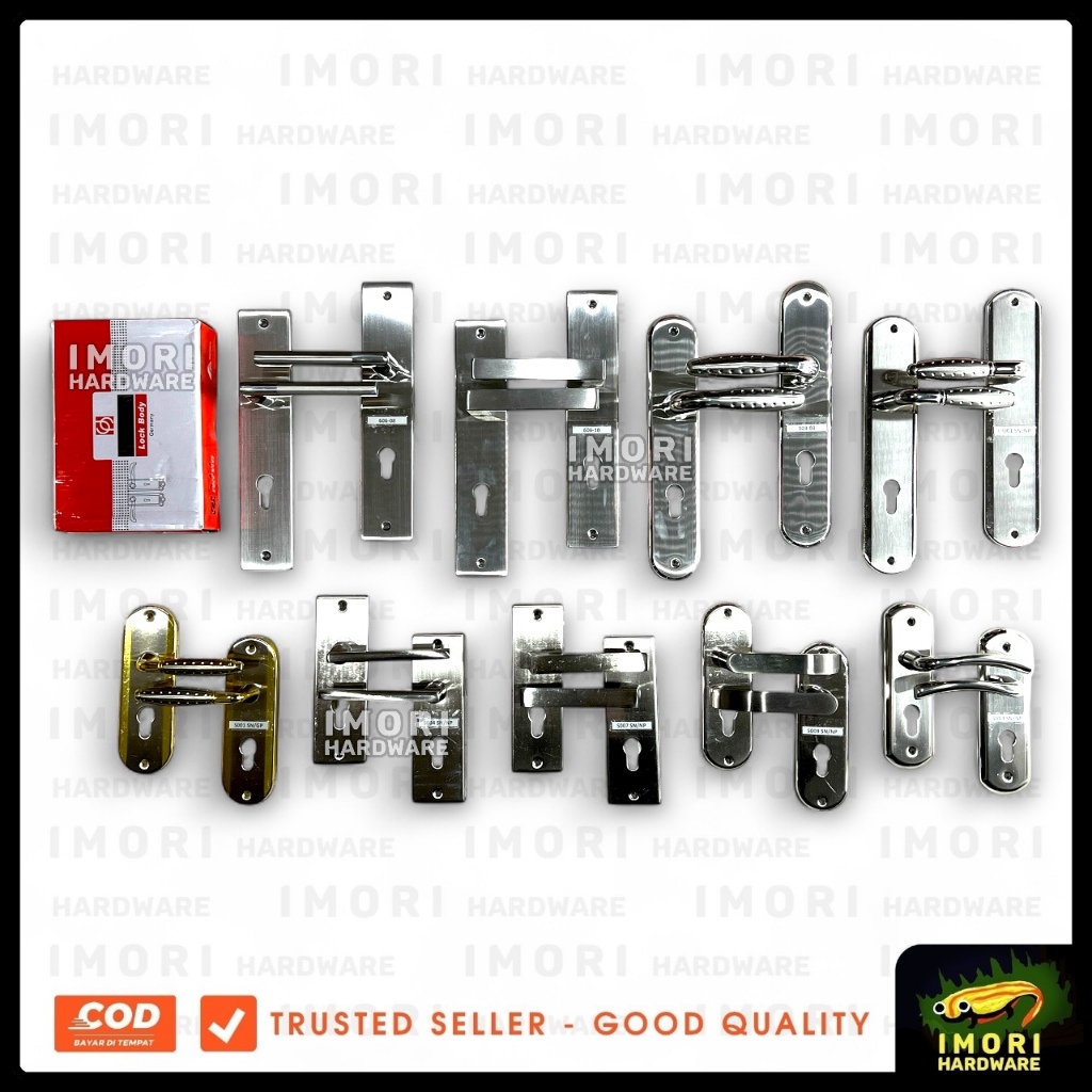 SOLIGEN SLG kunci handle pintu rumah stainless SN gagang pegangan door set