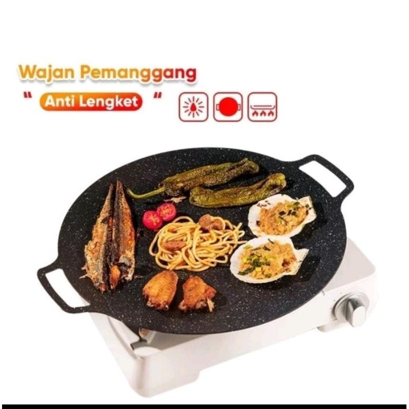 NEW PRODUCT SMART TOOL WAJAN PANGGANGAN BBQ GRILL PAN KOREAN WAJAN BULAT ANTI LENGKET SERBAGUNA