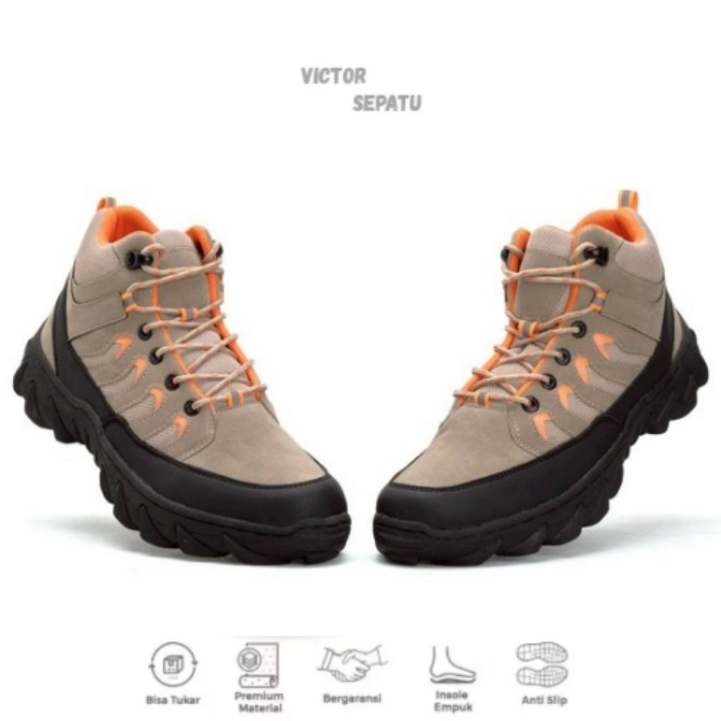 Victor Sagara Sepatu Boots Pria Hiking Gunung Tracking Outdoor Touring