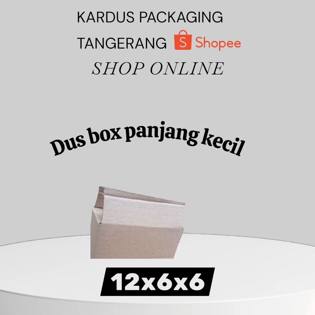 kardus packaging panjang uk 12x6x6