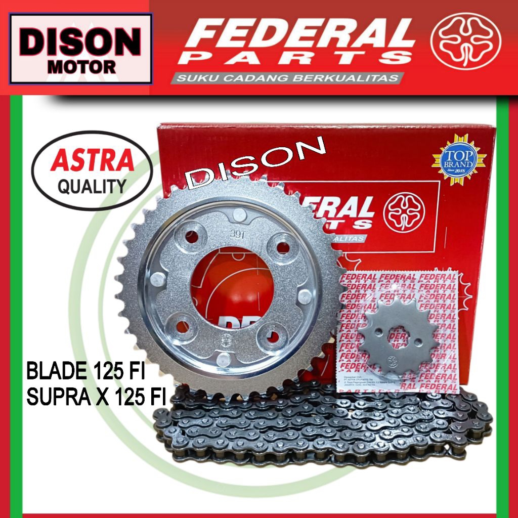 Gir set federal Blade 125 fi Supra x 125 fi PGM fi original gear set girset federal
