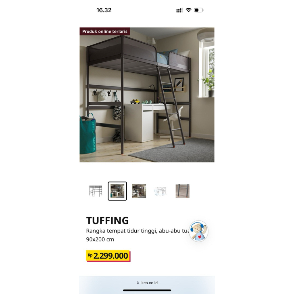 Bunk Bed Ikea Tuffing Preloved Loft Bed